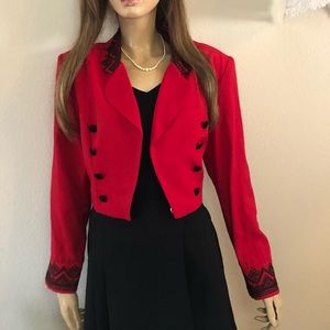Vintage Red Blazer